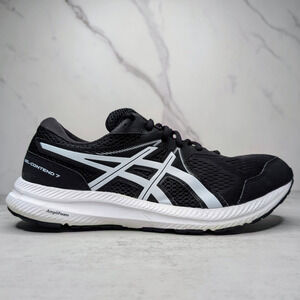 Asics Gel-Contend 7 Mens Running Shoes - US 11 Black White 1011B039 Extra Wide